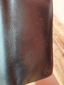 genuine long leather waller with zipper