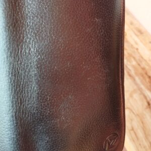 genuine long leather waller with zipper
